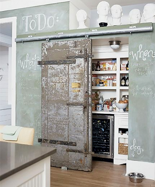 Rustic and Industrial Pantry Door Ideas