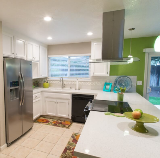 Sparkling White Quartz Countertops