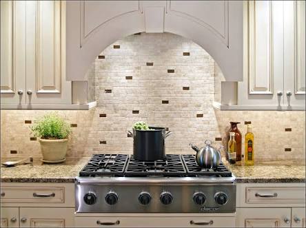 Beige Subway Tiles Backsplash 