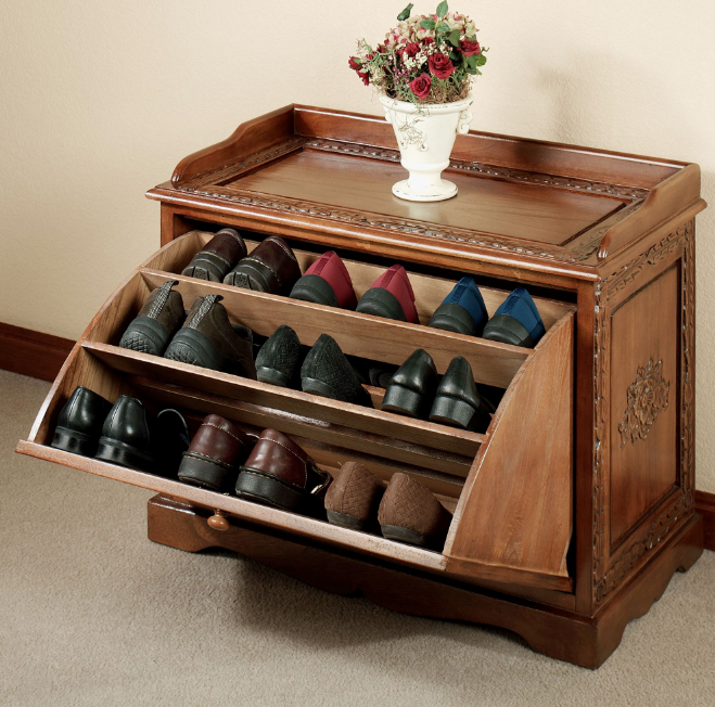 Wooden Shoe Rack