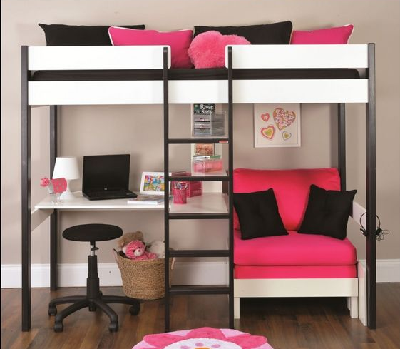 Kids Loft Bed With Desk 