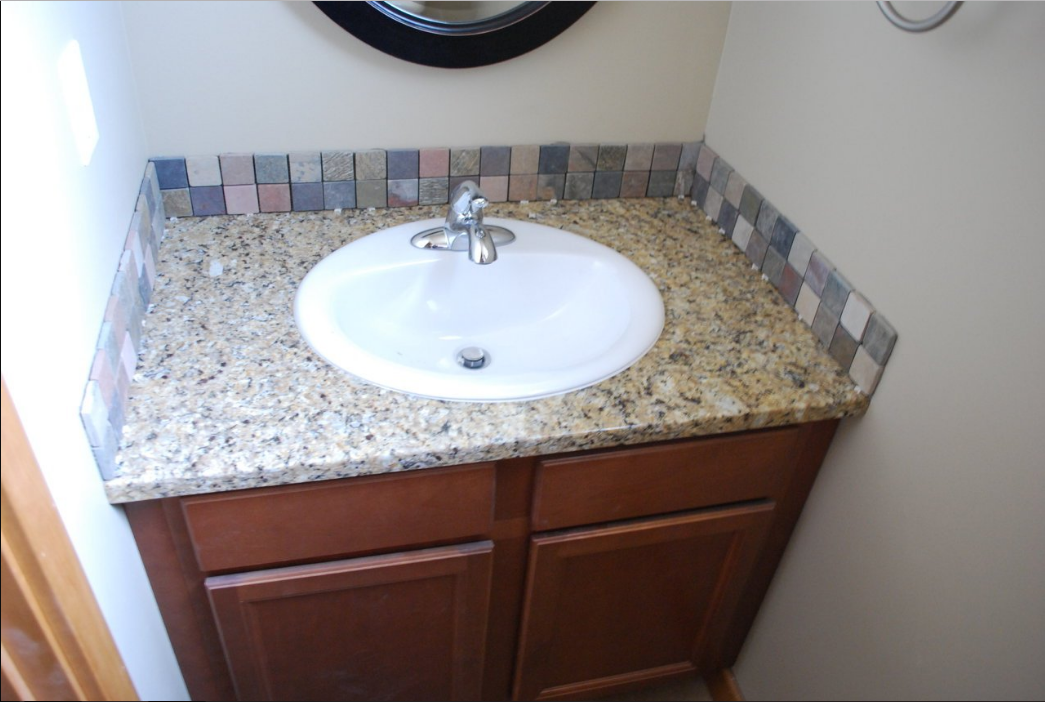 Subway Tile Backsplash Bathroom Vanity