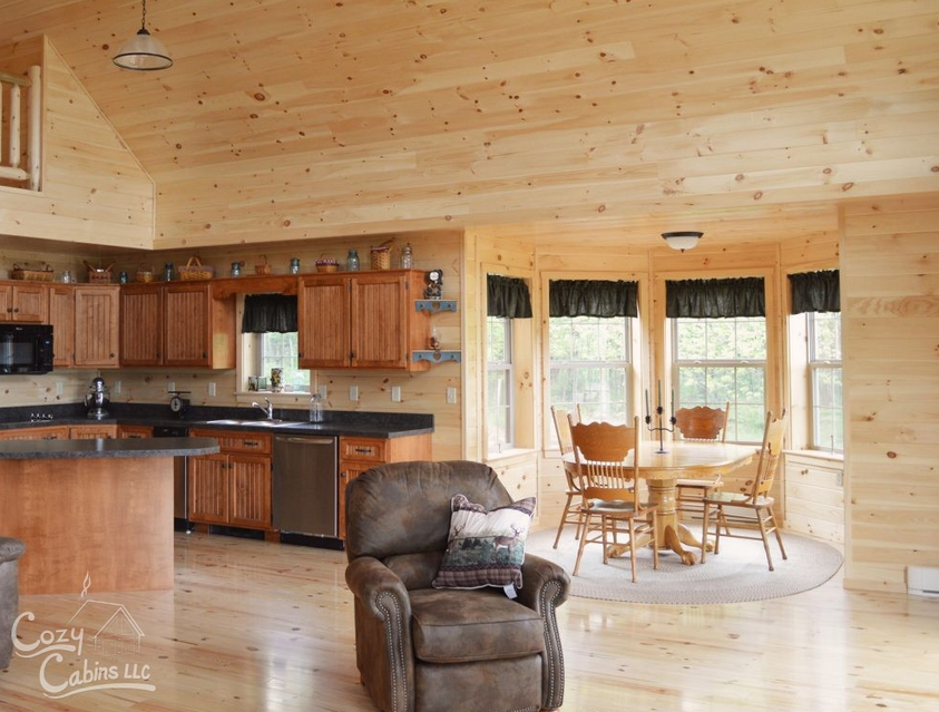 Sleek Log Cabin Kitchen Sleek Log Cabin Kitchen