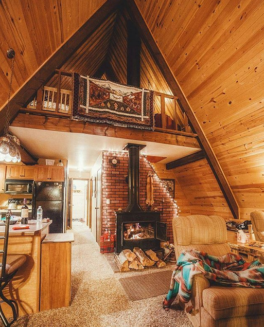 Small Log Cabin Interior