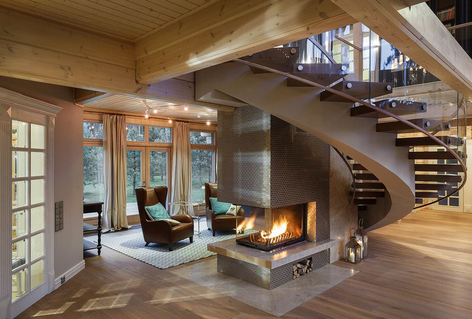 Modern Log Cabin House