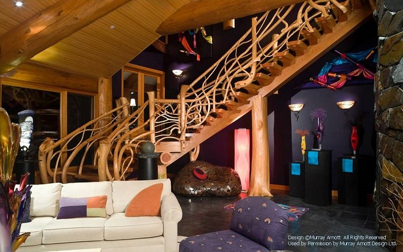 Eclectic Log Cabin Interior Eclectic Log Cabin Interior