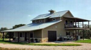 2 Bedrooms and 2 Bathrooms Barndominium Floor Plans